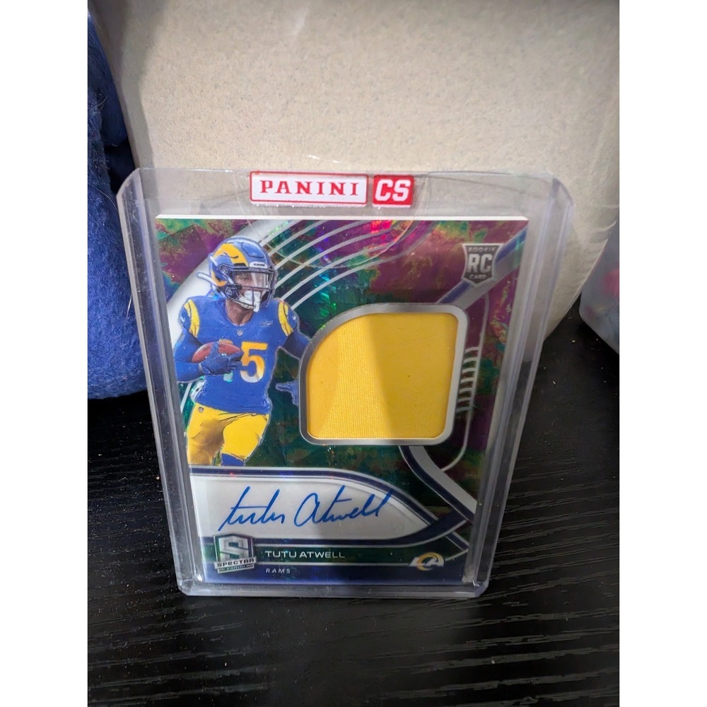 2021 Panini Spectra Tutu Atwell Rookie Patch Auto RPA #222 /99 (59/99) Los...